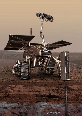 유럽우주국(ESA)은 2018년 발사 예정인 엑소마스에 화성 표면을 약 2m 깊이로 뚫을 수 있는 드릴링 시스템을 장착하겠다고 밝혔다. - 동아일보DB 제공