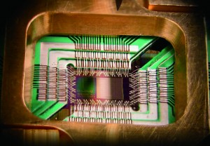 양자컴퓨터 칩의 모습. - 위키미디어 제공
