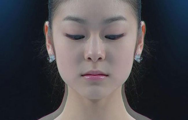 완벽한 좌우대칭을 이뤄 화제가 된 김연아의 얼굴 - 스포츠동아 제공