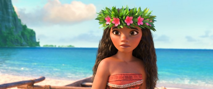 디즈니의 새 애니메이션 <모아나>의 주인공 ‘모아나’. - ⓒDisney, 호호호비치 제공