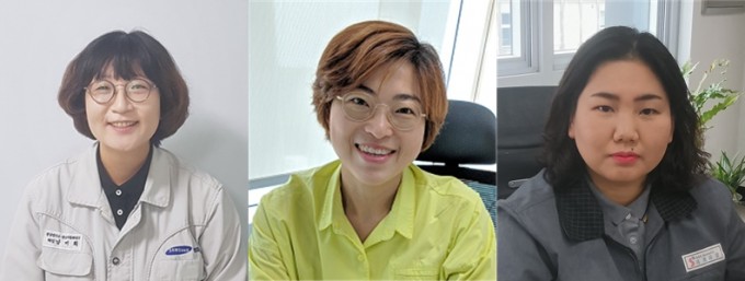 대한민국 엔지니어상 하반기 여성수상자. 왼쪽부터 남미희 수석연구원, 김민경 이사, 이정실 부장. 과학기술정보통신부 제공