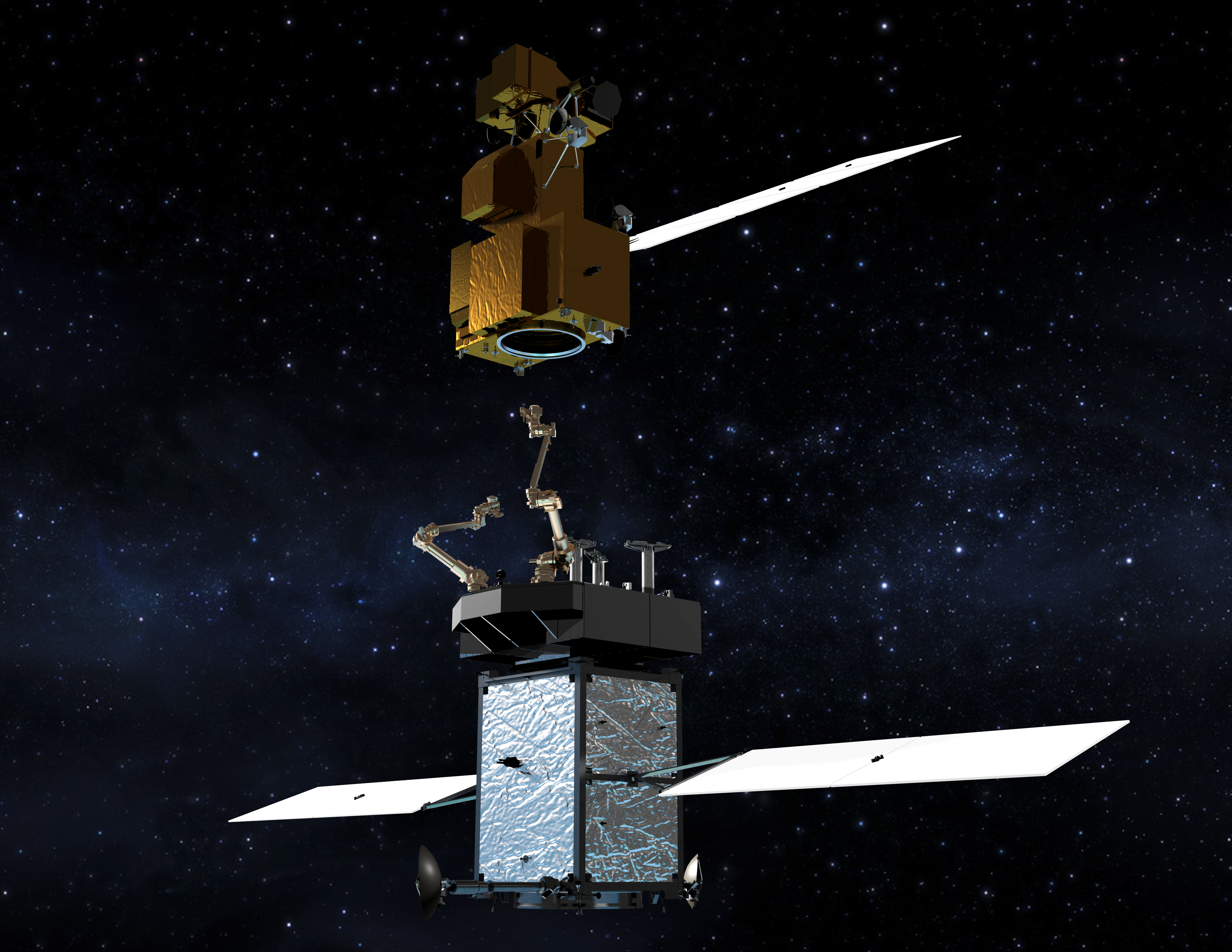 미국항공우주국(NASA)은 SSL과 함께 로봇팔이 달린 우주선으로 궤도상에 있는 위성을 수리하는 리스토어-L(Restore-L)‘ 프로젝트를 진행하고 있다.