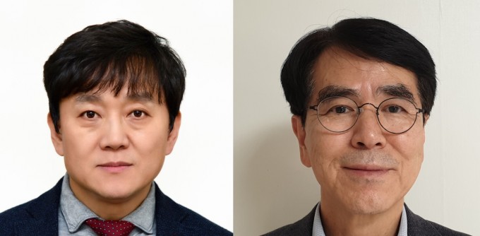하헌필 KIST 책임연구원(왼쪽)과 김정민 제일약품 전무이사. 과기정통부 제공.