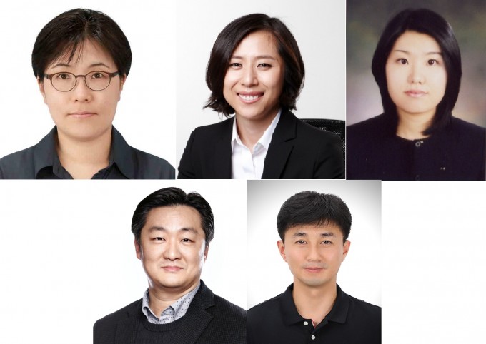 대한민국 엔지니어상 2019년 여성부문 하반기 수상자가 결정됐다. 위 왼쪽부터 오른쪽으로 차례로 정신영 삼성전자 수석연구원과 강문정 포트래치 대표, 박지현 지인테크 대표이사다. 아래는 왼쪽부터 대한민국 엔지니어상 12월 수상자로 선정된 박찬정 웅진코웨이 상무와 김영근 유니테스트 수석연구원이다. 과학기술정보통신부 제공