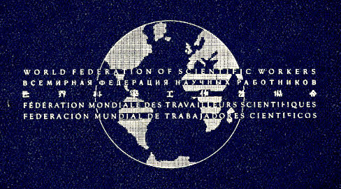 세계 과학노동자연맹 World federation of scientific workers 의 로고