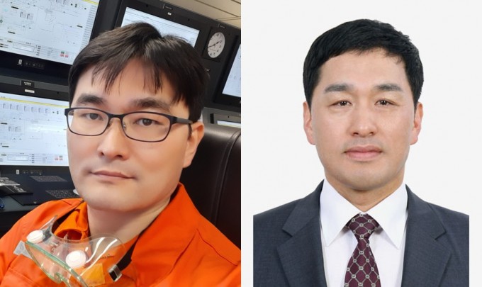 박상민 한국조선해양 책임연구원(왼쪽)과 조학래 이너트론 대표이사가 ′대한민국 엔지니어상′ 4월 수상자로 선정됐다. 과학기술정보통신부 제공