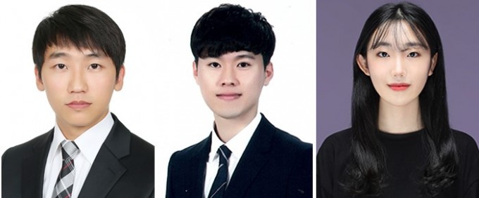 윤용태 KAIST 항공우주공학과 박사과정생, 이현민 고려대 기계공학과 석박사통합과정생, 임선주 공주사대부고 학생(왼쪽부터). KAIST 제공