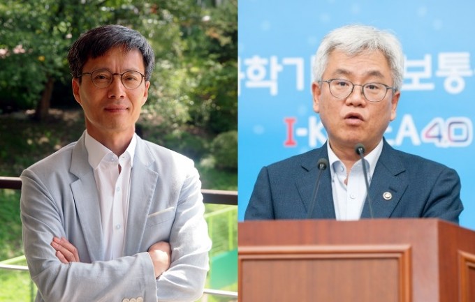 2020년도 기초연구사업 개인연구 리더연구 과제에 17명의 기초연구자가 선정됐다. 황철성 서울대 교수(왼쪽)은 ′뉴로모픽(신경모방) 감각 시스템을 위한 3차원 일체형 단일칩′ 개발이, 임대식 KAIST 교수는 ′직 항상성 및 재생을 위한 세포 가소성 연구′로 각각 선정됐다. 윤신영 기자, 과학기술정보통신부