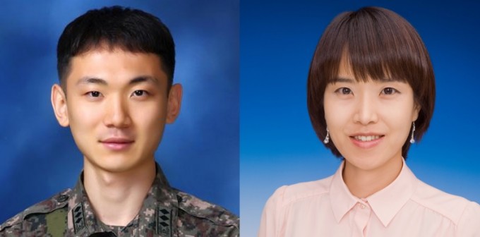 권현 소령(진)과 김정훈씨. KAIST 제공.
