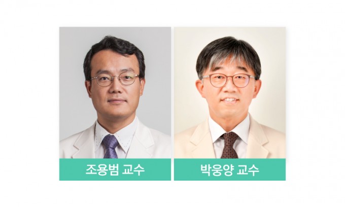 함께 연구에 참여한 조용범(왼쪽) 삼성서울병원 대장항문외과 교수와 박웅양 소장. 삼성서울병원 제공