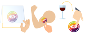 일반부 최우수상을 받은 마약 탐지 스티커. 항정신성약물 중 하나인 GHB에 닿으면 색이 변하는 스티커로 음료에 든 GHB를 판별할 수 있다. 과학기술정보통신부 제공