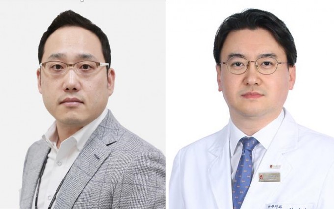 이수현 한국과학기술연구원(KIST) 뇌과학연구소 책임연구원(왼쪽) 연구팀은 안기훈 고려대 안암병원 산부인과 교수팀과 공동연구를 통해 조산을 미리 진단하고 동시에 치료도 가능한 전자약을 개발했다. KIST 제공