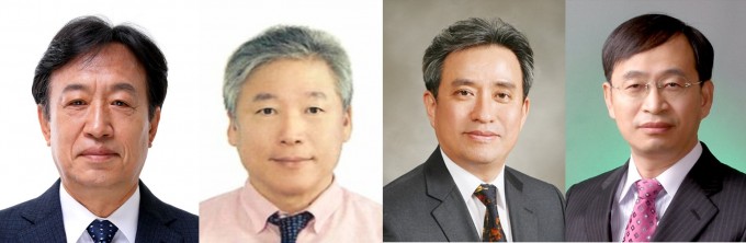왼쪽부터 박영득 천문연 신임원장, 이진용 한의학연 신임 원장, 김병석 건기연 신임 원장, 한석윤 철도연 신임 원장. 국가과학기술연구회 제공.