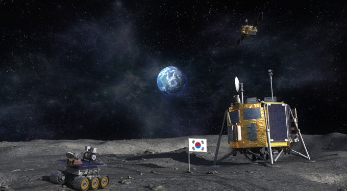 >한국형 달 탐사선에 실릴 로버의 모습. 한국항공우주연구원 제공