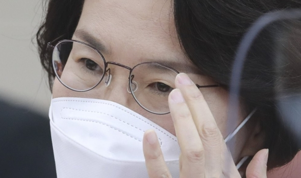 임혜숙 과학기술정보통신부 장관 후보자가 4일 서울 여의도 국회 과학기술정보방송통신위원회에서 열린 인사청문회에 출석하고 있다. 연합뉴스 제공