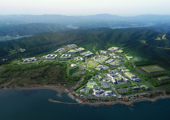 경북 경주시 감포읍 일대에 들어서게 되는 한국원자력연구소 문무대왕과학연구소 조감도. 한국원자력연구원 제공.