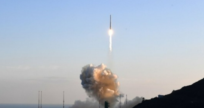 한국형발사체 ‘누리호(KSLV-Ⅱ)’의 3단 엔진에 산화제를 공급하는 탱크의 내부압력이 감소했다는 초기 분석이 나왔다.. 고흥 나로우주센터=사진공동취재단