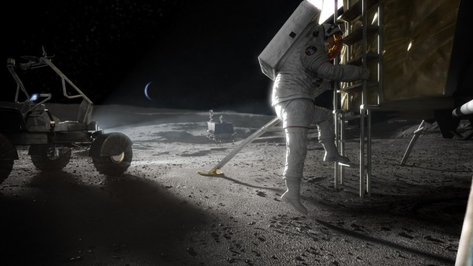 Foto da missão tripulada de exploração lunar Artemis.  Fornecido pela NASA.