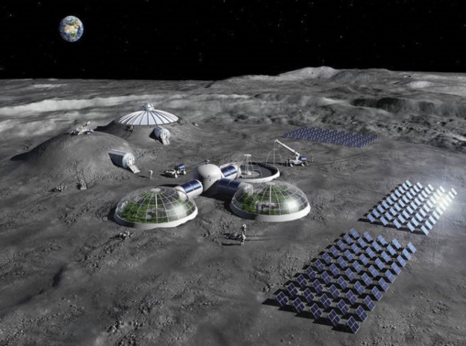 ESA가 구상 중인 달 기지를 상상도로 나타냈다. ESA 제공