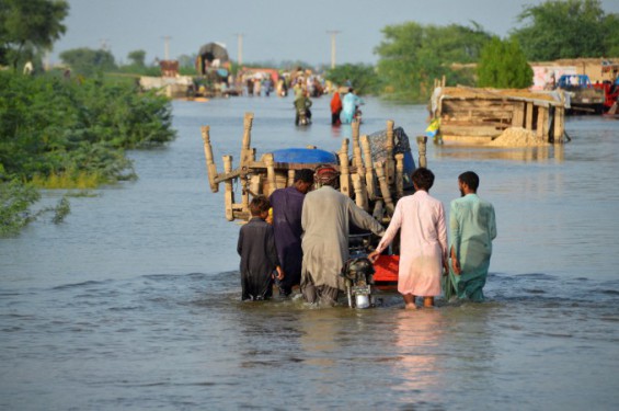막대한 홍수 피해 파키스탄 장관 
