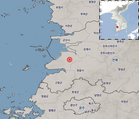 전북 부안군 남남서쪽 규모 4.8 지진…올해 최대 규모