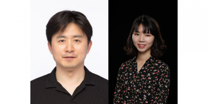 왼쪽부터 김원종 포스텍 교수와 강선우 씨. 연구팀은 항원 없이도 암 치료 가능한 ′유니보디′플랫폼을 개발했다.포스텍 제공