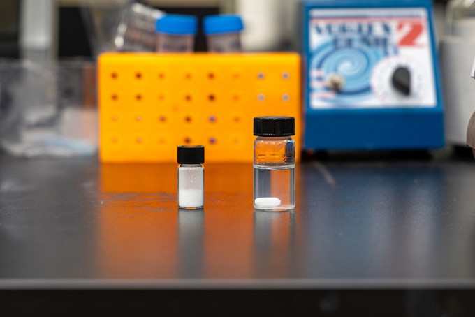 연구팀이 만든 다공성 나노입자. 한국화학연구원 제공