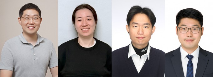 왼쪽부터 강대식 포스텍 기계공학과 교수, 박지은 연구원, 김민호 아주대 연구원, 김태위 연구원. 포스텍 제공
