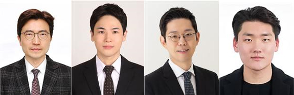 왼쪽부터 김도환 한양대 화학공학과 교수, 김용민 미국 스탠퍼드대 화학과 박사후연구원, 문홍철 KAIST 생명화학공학과 교수, 최한빈 미국 노스캐롤라이나주립대 화학생명공학과 박사후연구원. 한국연구재단 제공