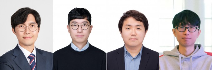 [연구진사진] 곽원진 UNIST  교수, 최정현 가천대 교수, 문장혁 중앙대 교수, 이현욱 UNIST 연구원(제1저자)