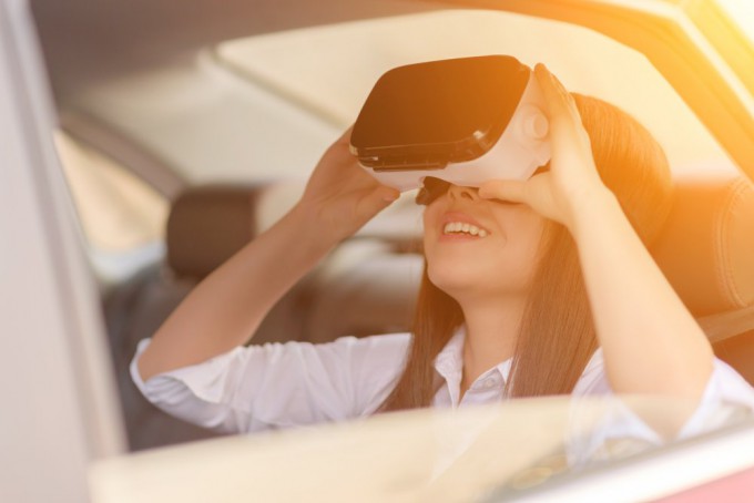 A VR technology has been developed that links vehicle motion to environmental changes in virtual reality to reduce motion sickness. Provided by Getty Images Bank.
