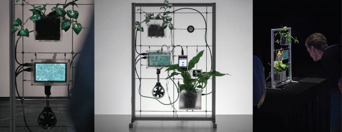 'Plant.play()', a plant-participatory game system developed by Professor Lee Chang-hee's team at KAIST. It is the recipient of the Best Paper Award at ACM CHI 2026. Photo provided by KAIST.