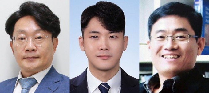 From left: Principal Researcher Jinwoong Ahn, Postdoctoral Researcher Euijin Jung, and GIST Professor Sungchan Jeon. Provided by DGIST.
