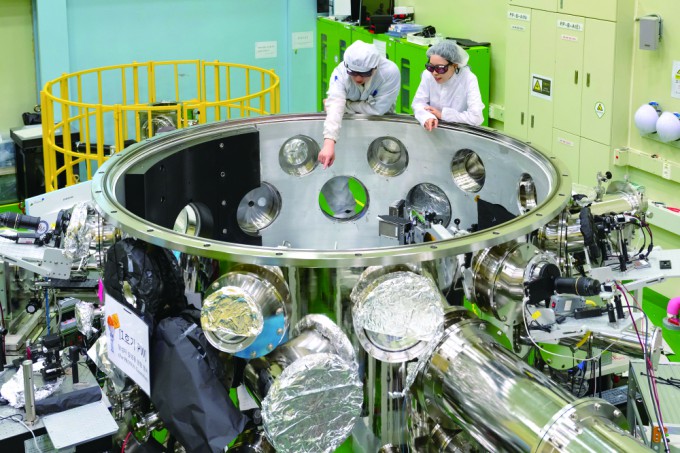 High-power laser plasma research equipment at the Advanced Photonics Research Institute. Provided by GIST